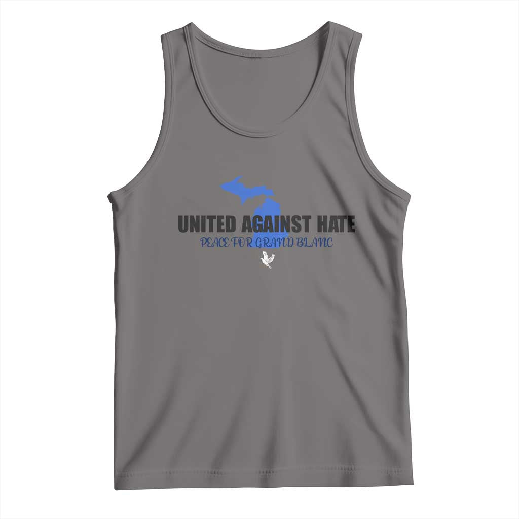 Peace for Grand Blanc Michigan Tank Top United Against Hate - Wonder Print Shop