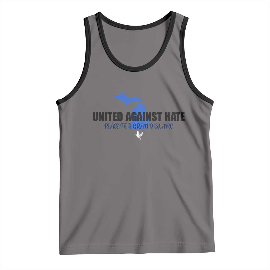 Peace for Grand Blanc Michigan Tank Top United Against Hate - Wonder Print Shop