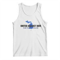 Peace for Grand Blanc Michigan Tank Top United Against Hate - Wonder Print Shop