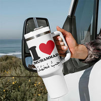 I Love Muhammad Tumbler With Handle Musliam Identity Islamic Peace and Pride - Wonder Print Shop