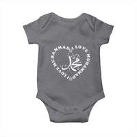 I Love Muhammad Baby Onesie Musliam Identity Peace Pride Islamic Calligraphy - Wonder Print Shop