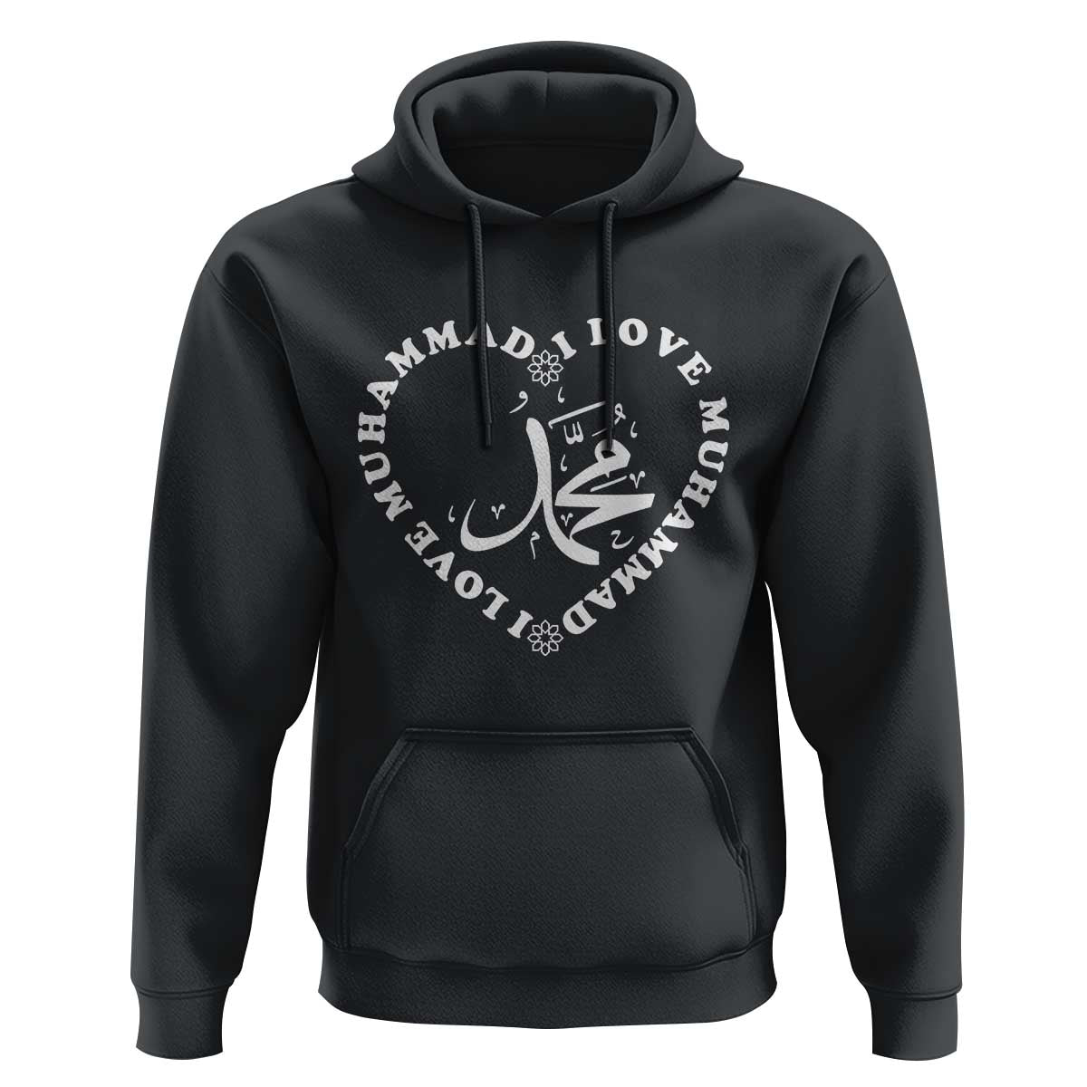 I Love Muhammad Hoodie Musliam Identity Peace Pride Islamic Calligraphy - Wonder Print Shop