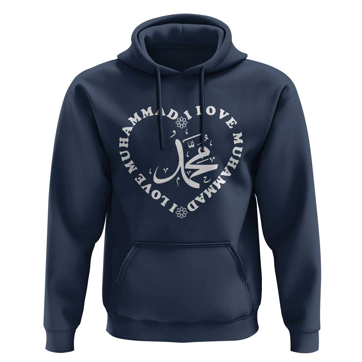 I Love Muhammad Hoodie Musliam Identity Peace Pride Islamic Calligraphy - Wonder Print Shop