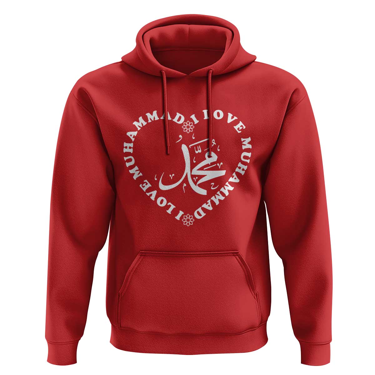 I Love Muhammad Hoodie Musliam Identity Peace Pride Islamic Calligraphy - Wonder Print Shop
