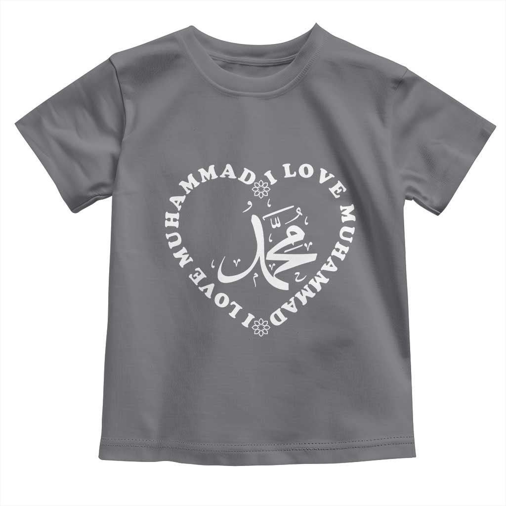 I Love Muhammad Toddler T Shirt Musliam Identity Peace Pride Islamic Calligraphy - Wonder Print Shop