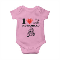 I Love Muhammad Baby Onesie Musliam Identity Faith Peace Pride Islamic Calligraphy - Wonder Print Shop