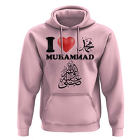 I Love Muhammad Hoodie Musliam Identity Faith Peace Pride Islamic Calligraphy - Wonder Print Shop