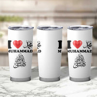 I Love Muhammad Tumbler Cup Musliam Identity Faith Peace Pride Islamic Calligraphy - Wonder Print Shop