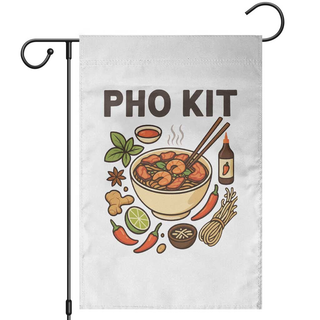 Funny Pho Kit Vietnamese Noodle Pun Garden Flag Ramen Pho Lovers Hilarious Foodie Graphic - Wonder Print Shop