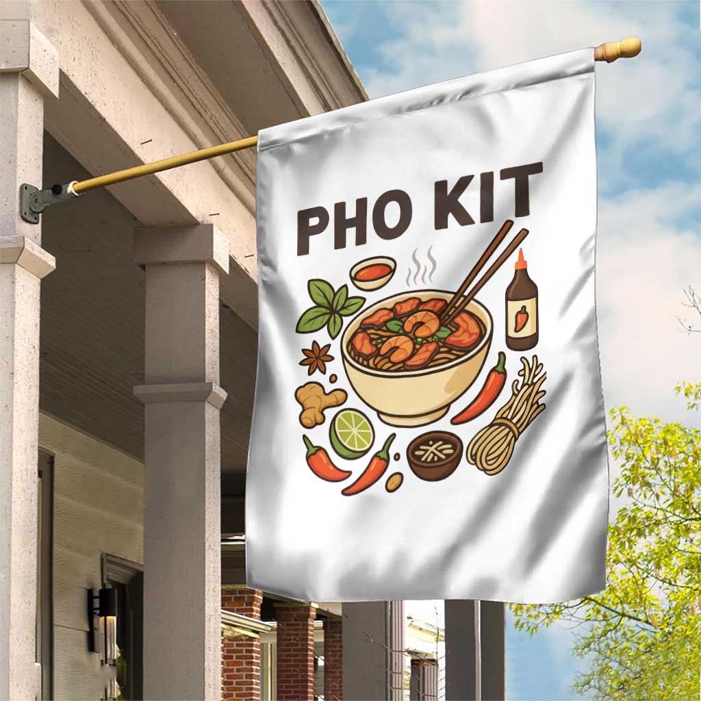 Funny Pho Kit Vietnamese Noodle Pun Garden Flag Ramen Pho Lovers Hilarious Foodie Graphic - Wonder Print Shop
