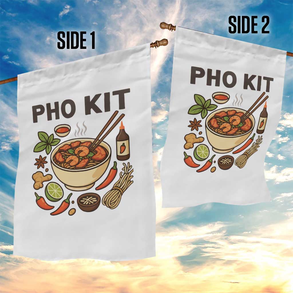 Funny Pho Kit Vietnamese Noodle Pun Garden Flag Ramen Pho Lovers Hilarious Foodie Graphic - Wonder Print Shop