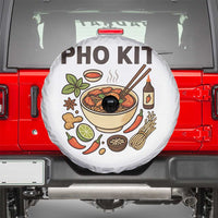 Funny Pho Kit Vietnamese Noodle Pun Spare Tire Cover Ramen Pho Lovers Hilarious Foodie Graphic - Wonder Print Shop