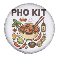Funny Pho Kit Vietnamese Noodle Pun Spare Tire Cover Ramen Pho Lovers Hilarious Foodie Graphic - Wonder Print Shop