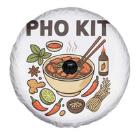 Funny Pho Kit Vietnamese Noodle Pun Spare Tire Cover Ramen Pho Lovers Hilarious Foodie Graphic - Wonder Print Shop