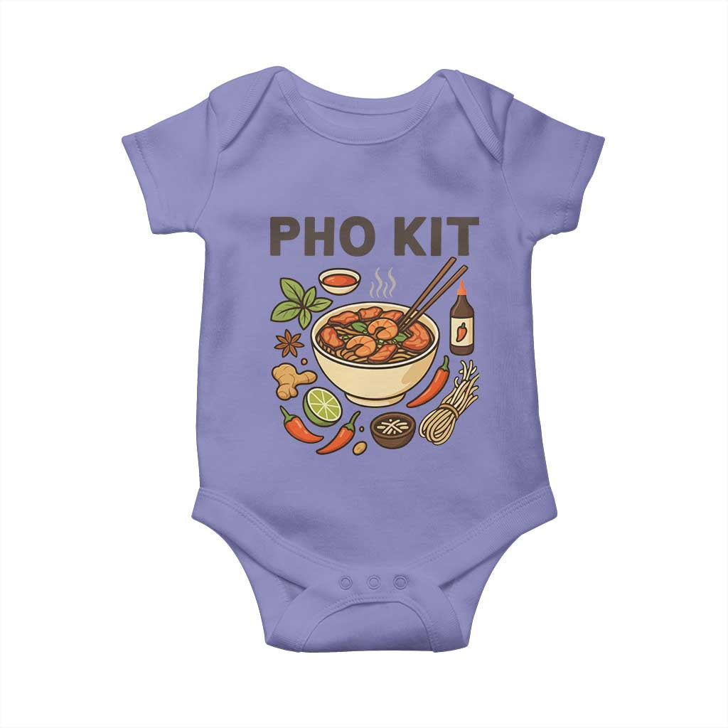 Funny Pho Kit Vietnamese Noodle Pun Baby Onesie Ramen Pho Lovers Hilarious Foodie Graphic - Wonder Print Shop