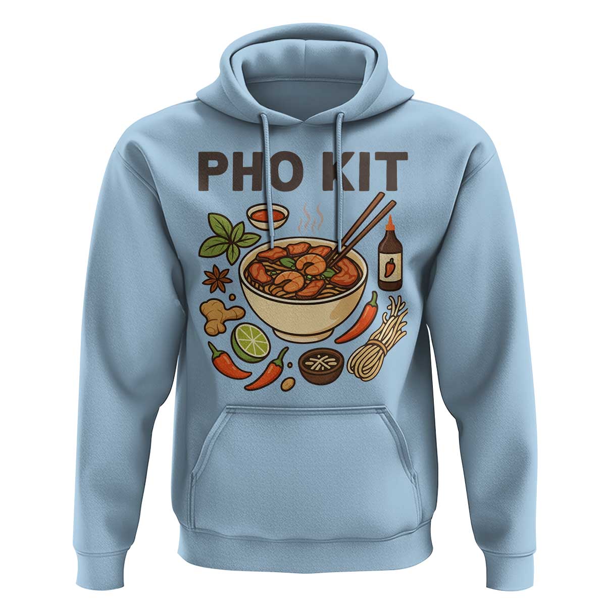 Funny Pho Kit Vietnamese Noodle Pun Hoodie Ramen Pho Lovers Hilarious Foodie Graphic - Wonder Print Shop