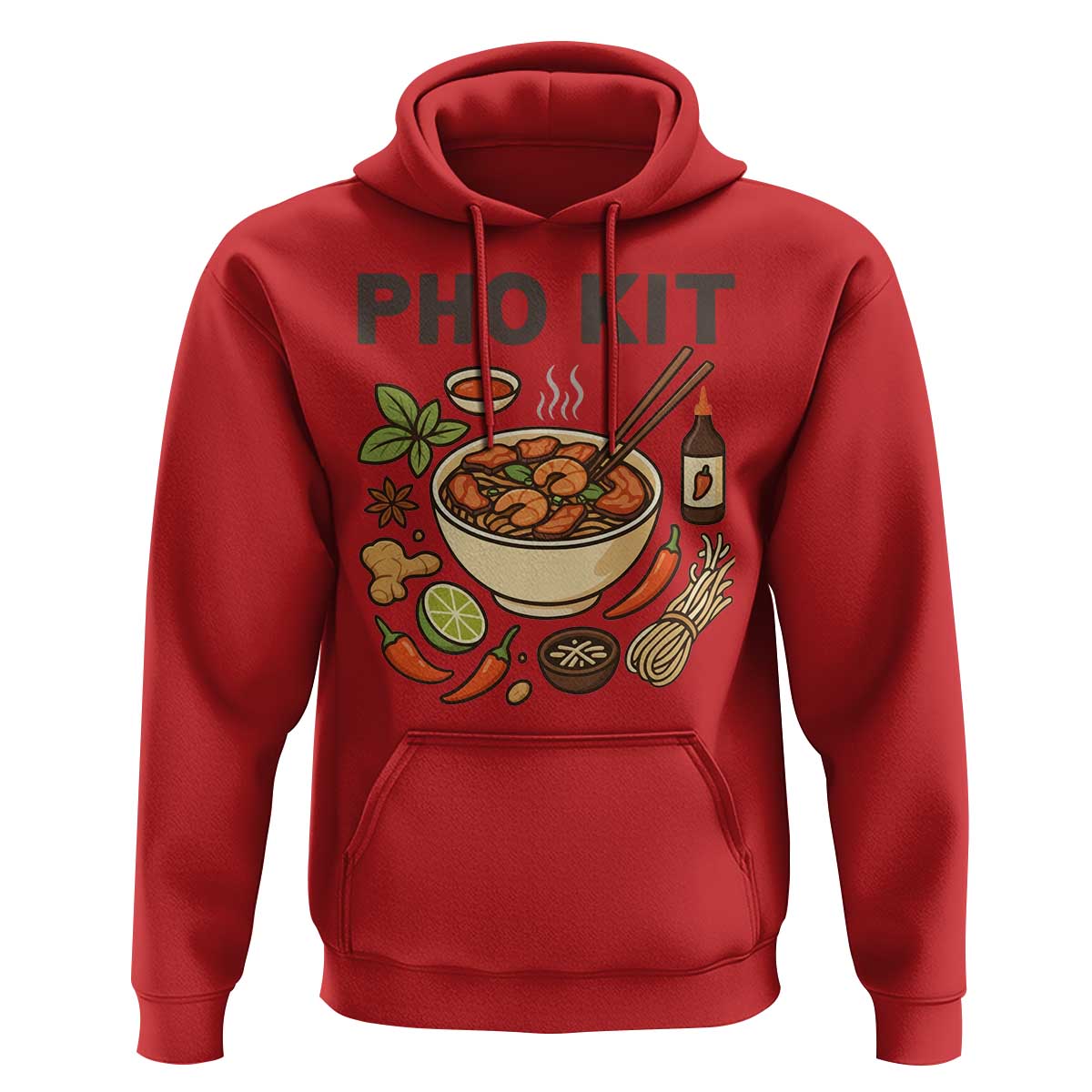 Funny Pho Kit Vietnamese Noodle Pun Hoodie Ramen Pho Lovers Hilarious Foodie Graphic - Wonder Print Shop