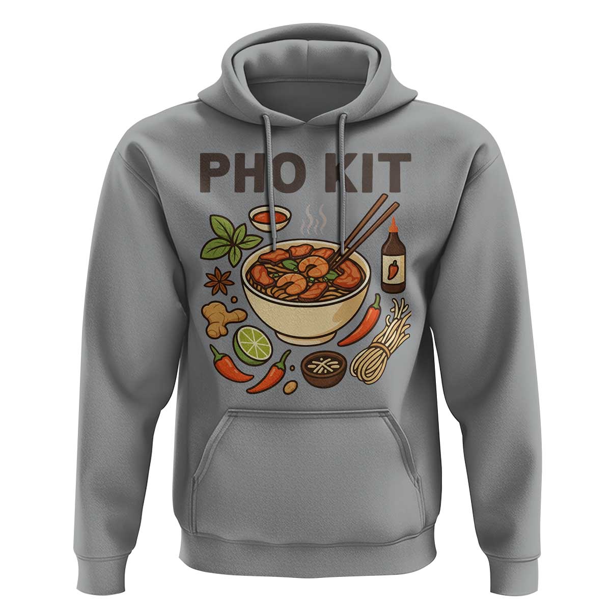 Funny Pho Kit Vietnamese Noodle Pun Hoodie Ramen Pho Lovers Hilarious Foodie Graphic - Wonder Print Shop