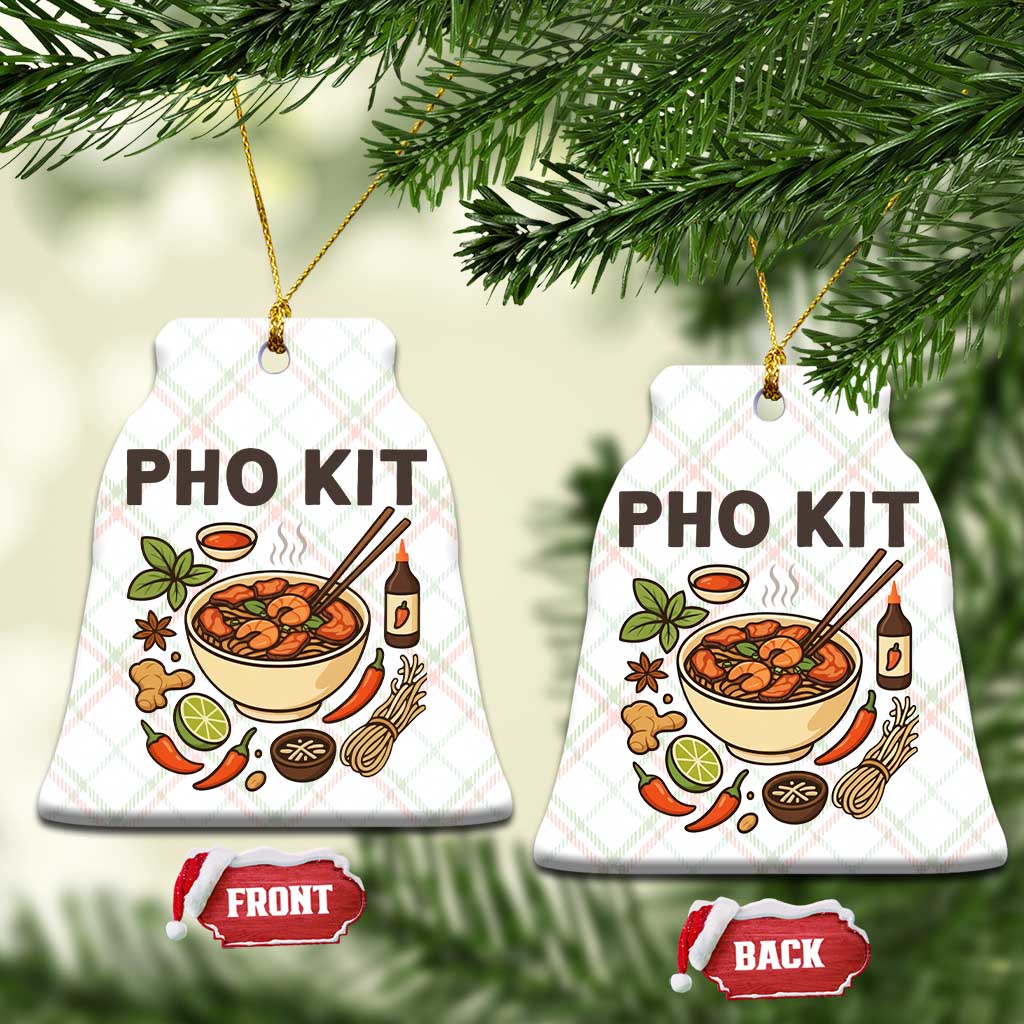 Funny Pho Kit Vietnamese Noodle Pun Ceramic Ornament Ramen Pho Lovers Hilarious Foodie Graphic - Wonder Print Shop