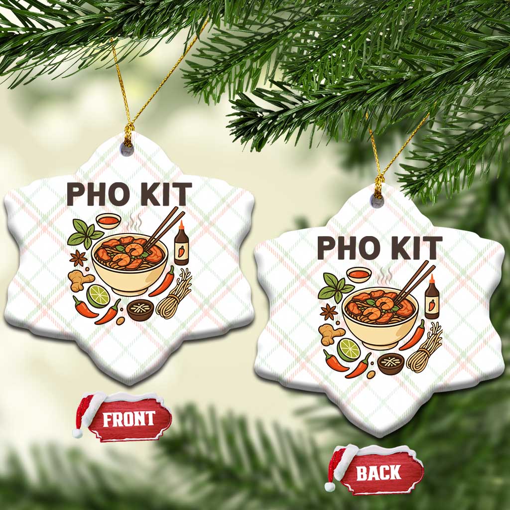 Funny Pho Kit Vietnamese Noodle Pun Ceramic Ornament Ramen Pho Lovers Hilarious Foodie Graphic - Wonder Print Shop