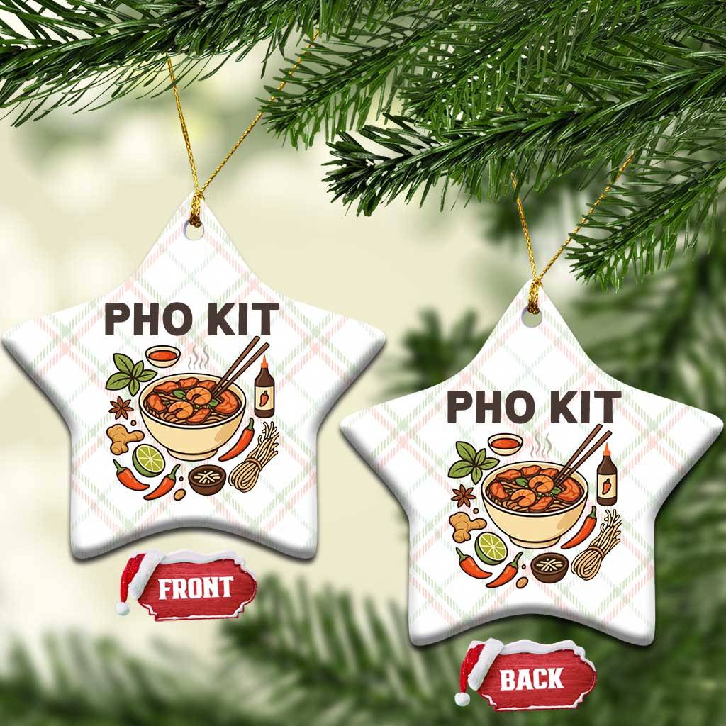 Funny Pho Kit Vietnamese Noodle Pun Ceramic Ornament Ramen Pho Lovers Hilarious Foodie Graphic - Wonder Print Shop