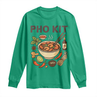 Funny Pho Kit Vietnamese Noodle Pun Long Sleeve Shirt Ramen Pho Lovers Hilarious Foodie Graphic - Wonder Print Shop
