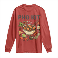 Funny Pho Kit Vietnamese Noodle Pun Long Sleeve Shirt Ramen Pho Lovers Hilarious Foodie Graphic - Wonder Print Shop