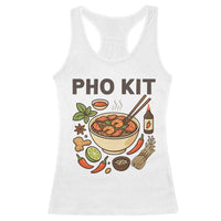 Funny Pho Kit Vietnamese Noodle Pun Racerback Tank Top Ramen Pho Lovers Hilarious Foodie Graphic - Wonder Print Shop