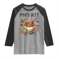 Funny Pho Kit Vietnamese Noodle Pun Raglan Shirt Ramen Pho Lovers Hilarious Foodie Graphic - Wonder Print Shop