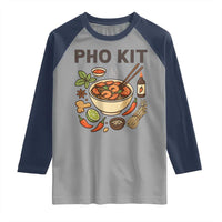 Funny Pho Kit Vietnamese Noodle Pun Raglan Shirt Ramen Pho Lovers Hilarious Foodie Graphic - Wonder Print Shop