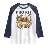 Funny Pho Kit Vietnamese Noodle Pun Raglan Shirt Ramen Pho Lovers Hilarious Foodie Graphic - Wonder Print Shop