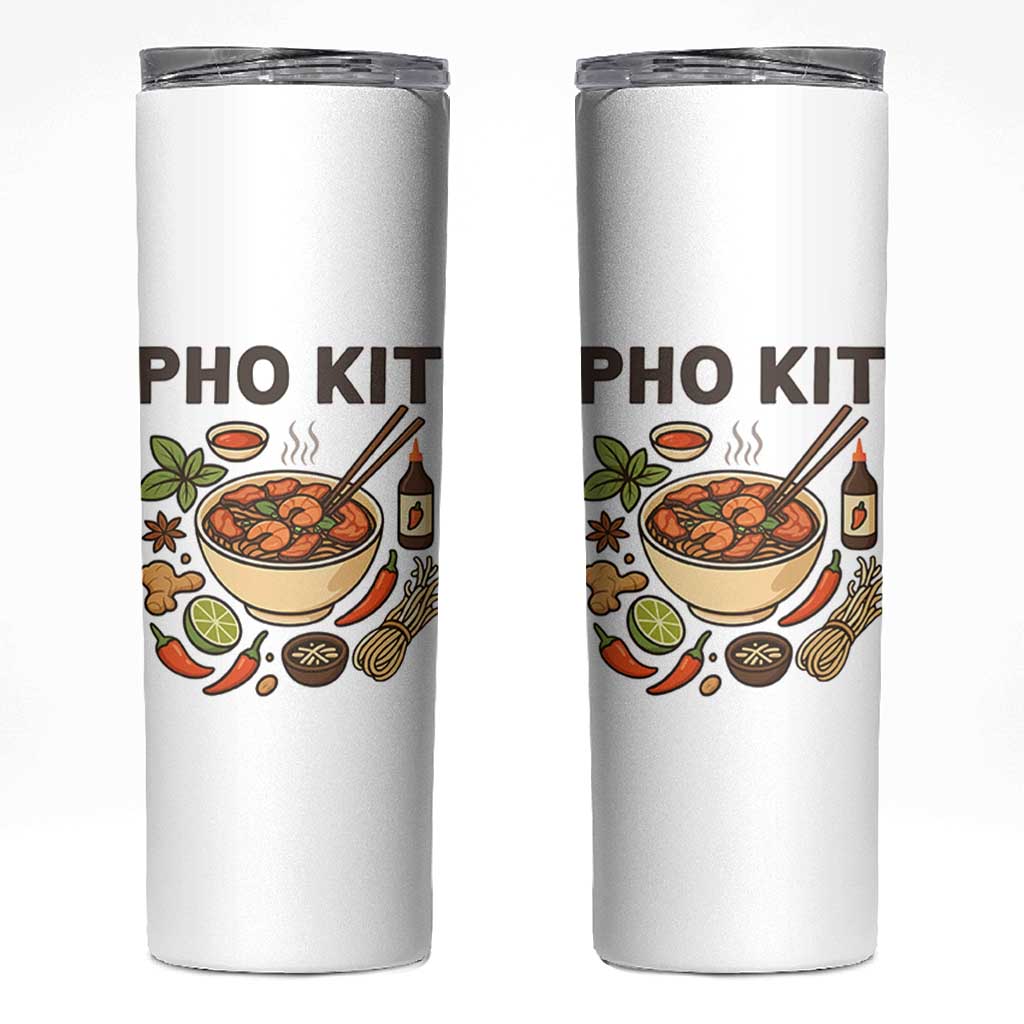 Funny Pho Kit Vietnamese Noodle Pun Skinny Tumbler Ramen Pho Lovers Hilarious Foodie Graphic - Wonder Print Shop