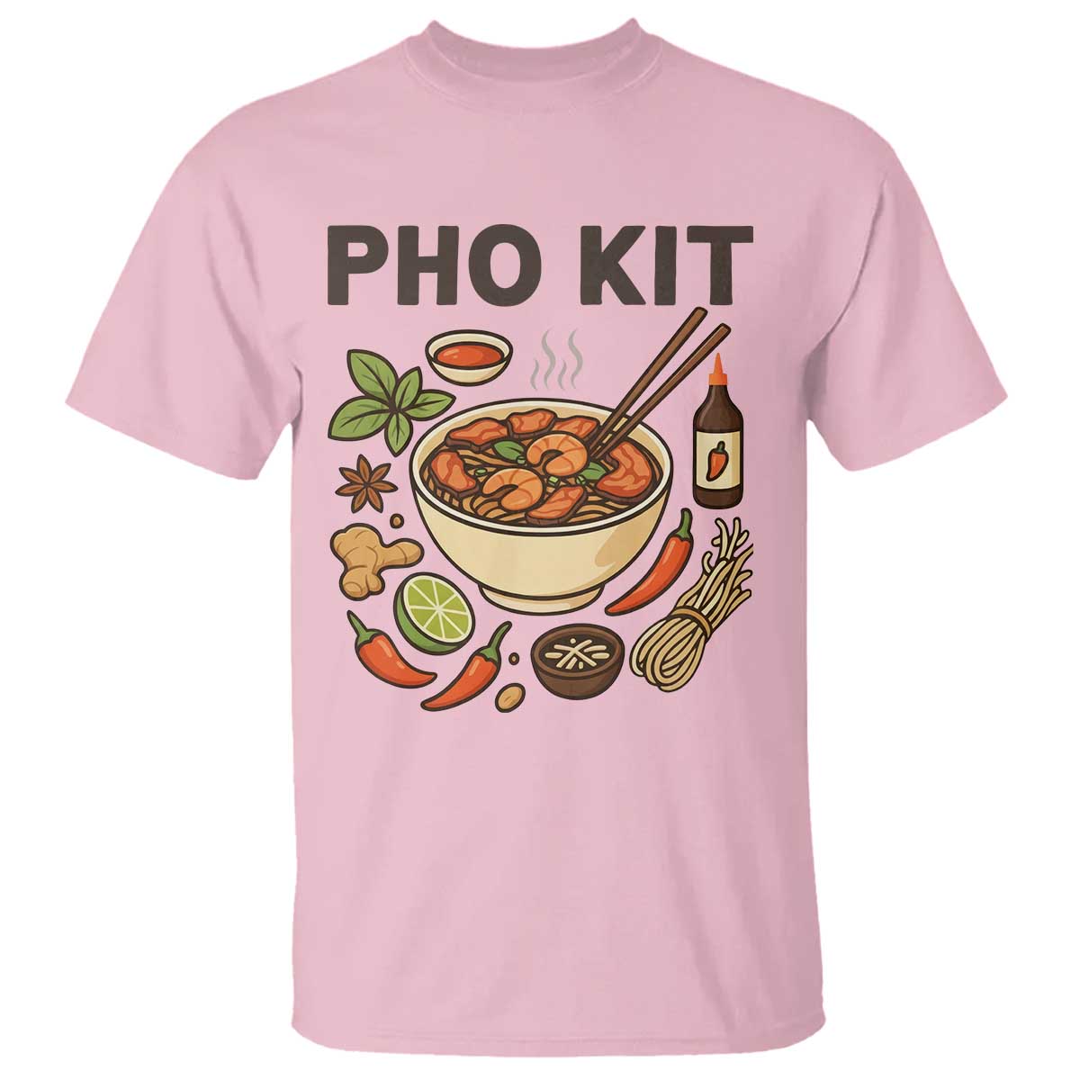 Funny Pho Kit Vietnamese Noodle Pun T Shirt Ramen Pho Lovers Hilarious Foodie Graphic - Wonder Print Shop