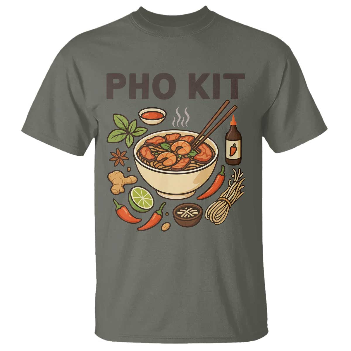 Funny Pho Kit Vietnamese Noodle Pun T Shirt Ramen Pho Lovers Hilarious Foodie Graphic - Wonder Print Shop