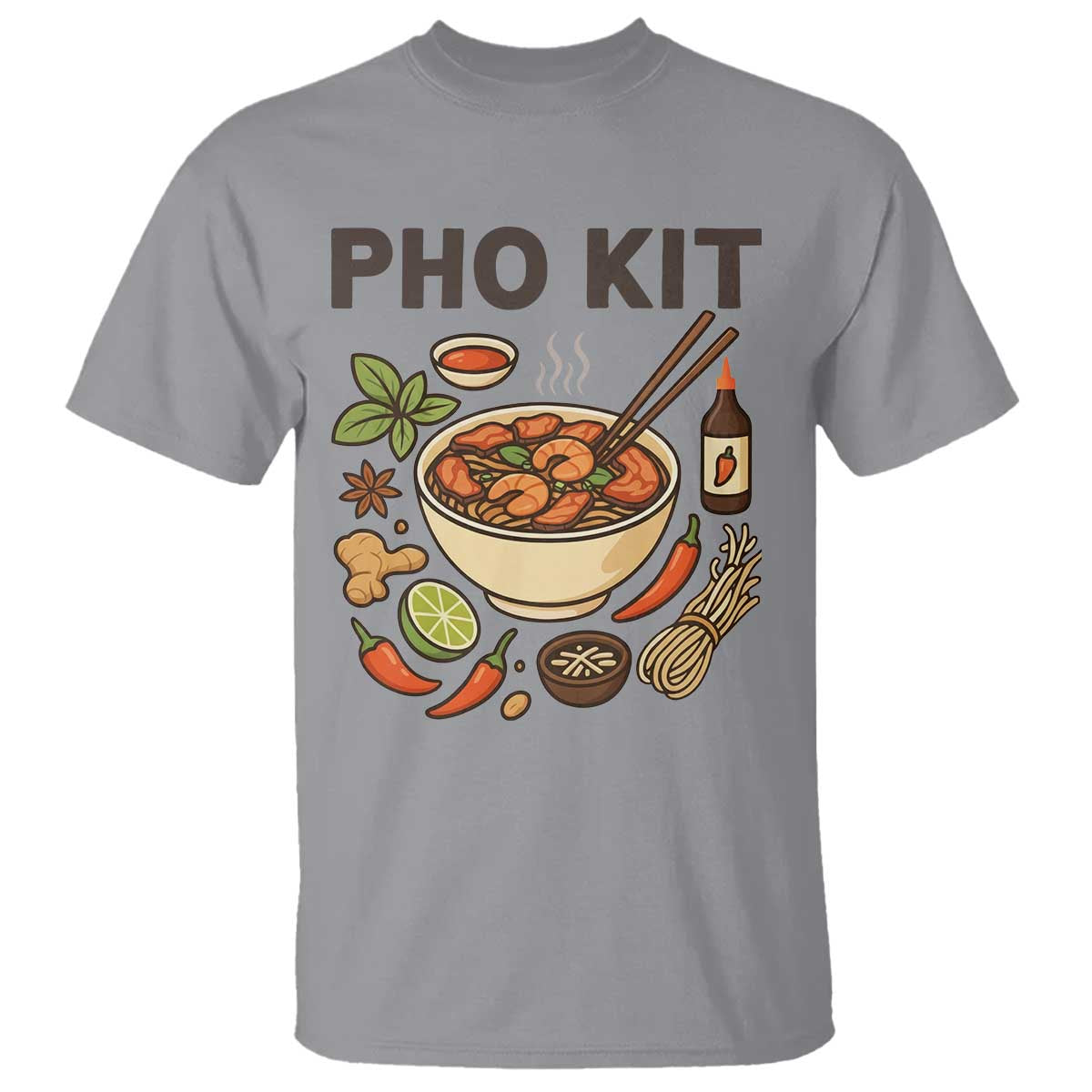 Funny Pho Kit Vietnamese Noodle Pun T Shirt Ramen Pho Lovers Hilarious Foodie Graphic - Wonder Print Shop