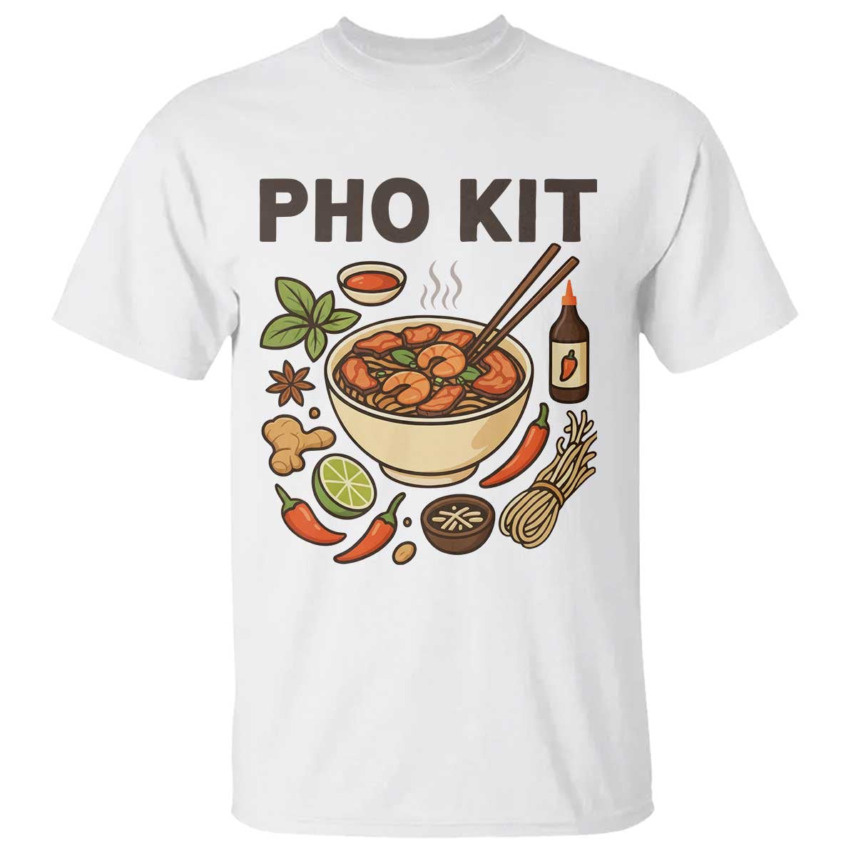 Funny Pho Kit Vietnamese Noodle Pun T Shirt Ramen Pho Lovers Hilarious Foodie Graphic - Wonder Print Shop