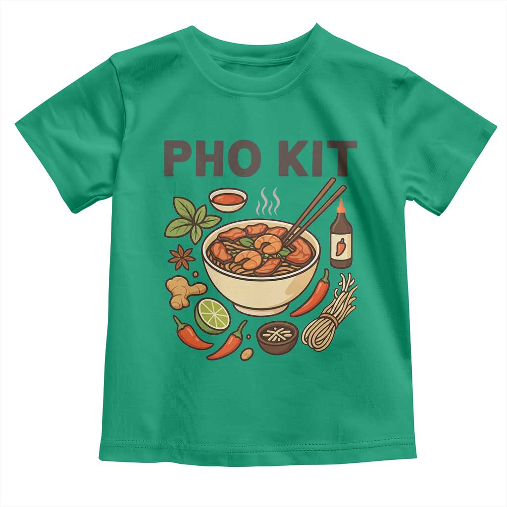 Funny Pho Kit Vietnamese Noodle Pun Toddler T Shirt Ramen Pho Lovers Hilarious Foodie Graphic - Wonder Print Shop