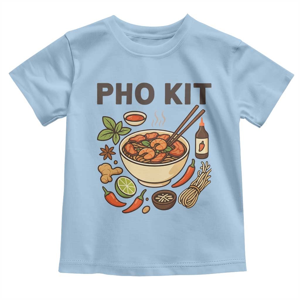 Funny Pho Kit Vietnamese Noodle Pun Toddler T Shirt Ramen Pho Lovers Hilarious Foodie Graphic - Wonder Print Shop