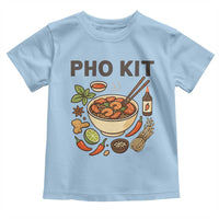 Funny Pho Kit Vietnamese Noodle Pun Toddler T Shirt Ramen Pho Lovers Hilarious Foodie Graphic - Wonder Print Shop