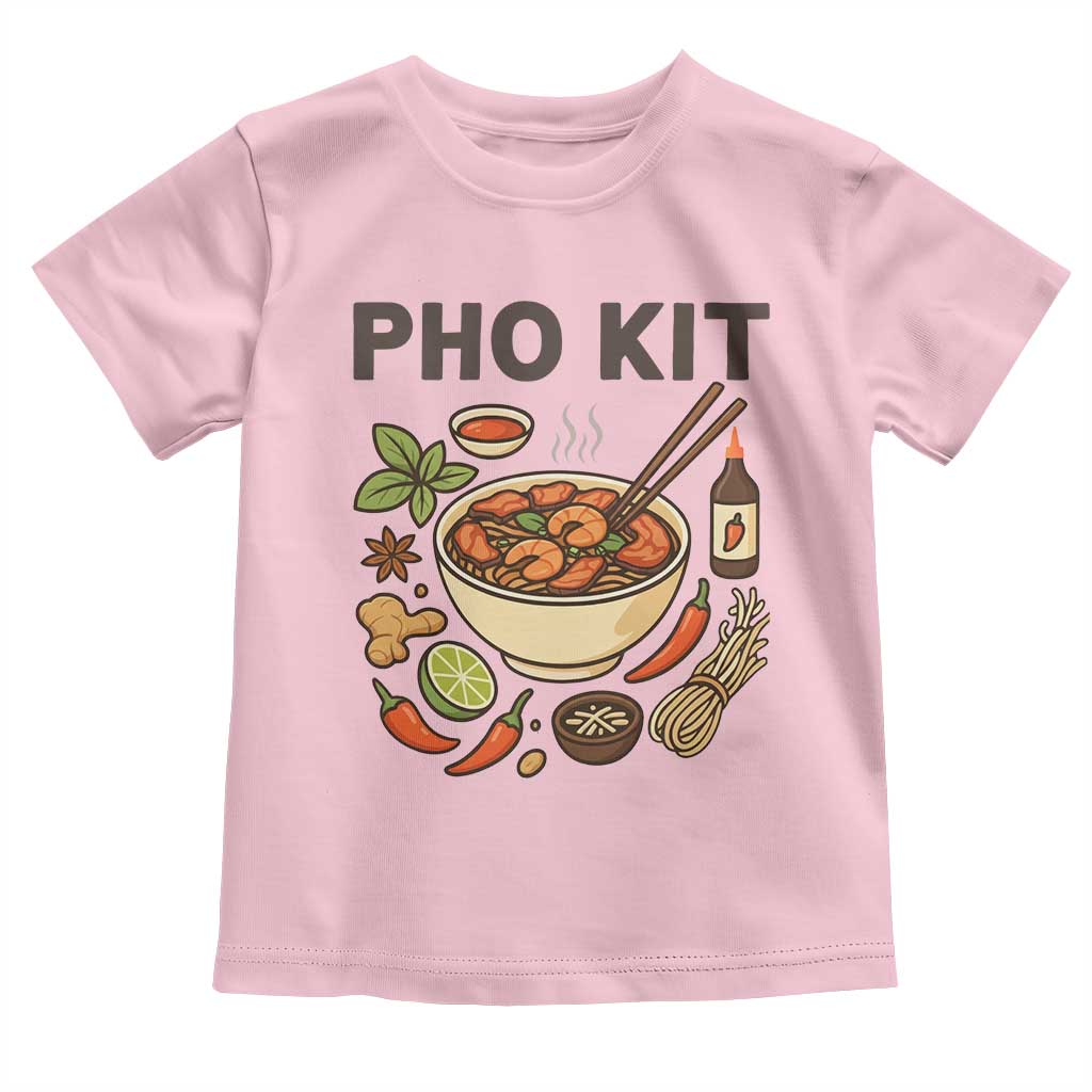 Funny Pho Kit Vietnamese Noodle Pun Toddler T Shirt Ramen Pho Lovers Hilarious Foodie Graphic - Wonder Print Shop