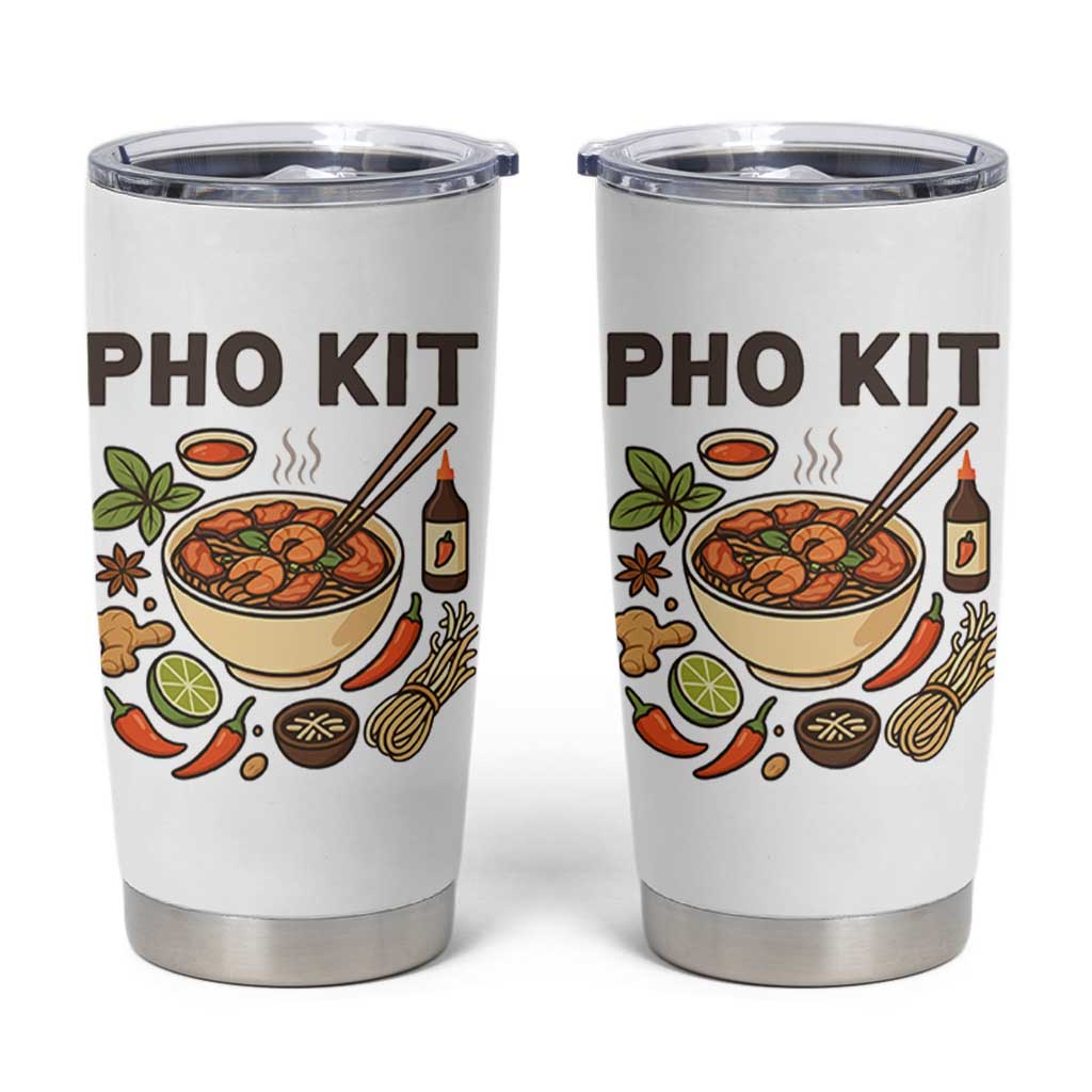 Funny Pho Kit Vietnamese Noodle Pun Tumbler Cup Ramen Pho Lovers Hilarious Foodie Graphic - Wonder Print Shop