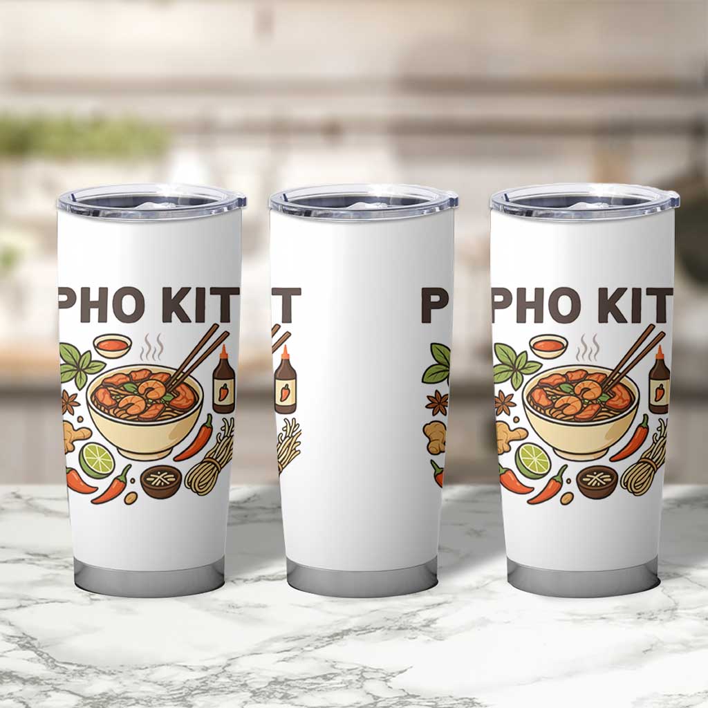 Funny Pho Kit Vietnamese Noodle Pun Tumbler Cup Ramen Pho Lovers Hilarious Foodie Graphic - Wonder Print Shop