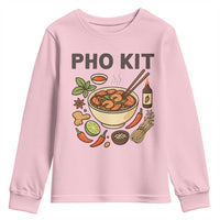 Funny Pho Kit Vietnamese Noodle Pun Youth Sweatshirt Ramen Pho Lovers Hilarious Foodie Graphic - Wonder Print Shop