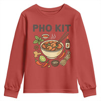 Funny Pho Kit Vietnamese Noodle Pun Youth Sweatshirt Ramen Pho Lovers Hilarious Foodie Graphic - Wonder Print Shop
