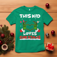 Funny Christmas T Shirt This Kid Loves Xmas Skeleton Heart - Wonder Print Shop