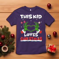 Funny Christmas T Shirt This Kid Loves Xmas Skeleton Heart - Wonder Print Shop