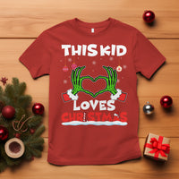Funny Christmas T Shirt This Kid Loves Xmas Skeleton Heart - Wonder Print Shop