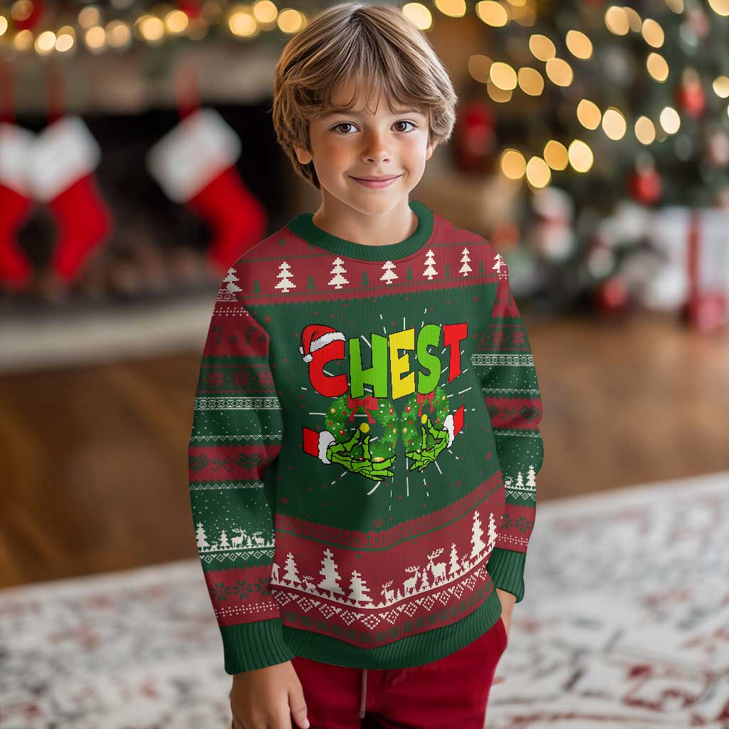 Christmas Couples Ugly Christmas Sweater Chestnuts Xmas Matching Family Funny Chest Skeleton - Wonder Print Shop