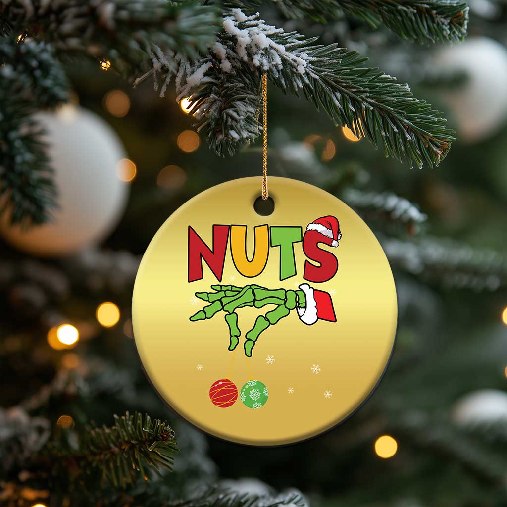 Christmas Couples Christmas Ornament Chestnuts Xmas Matching Family Funny Nuts Skeleton - Wonder Print Shop