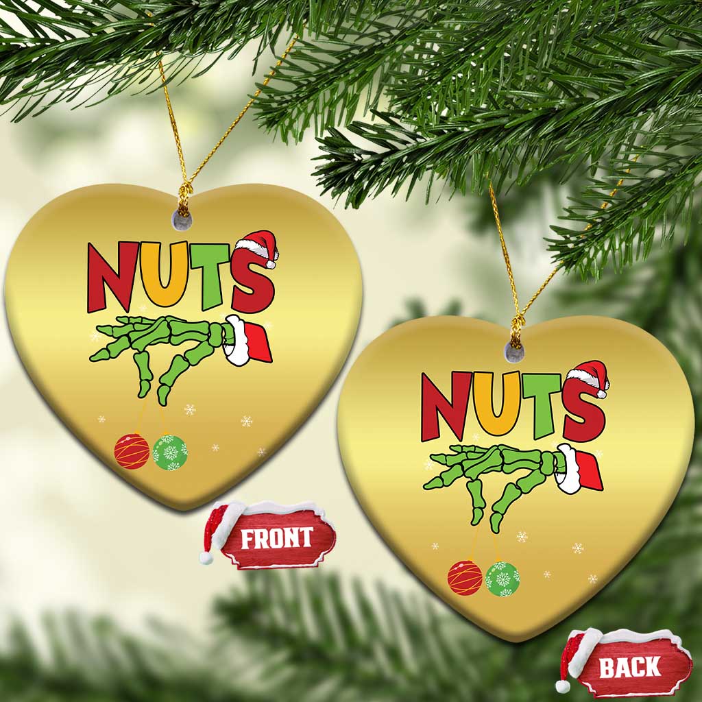 Christmas Couples Christmas Ornament Chestnuts Xmas Matching Family Funny Nuts Skeleton - Wonder Print Shop